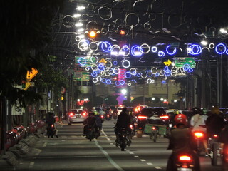 the beauty of the night in the city of semarang