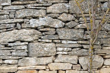 image of stone wall in rural environment