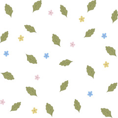 leaves pattern on a light background fully editable file
