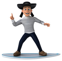 Fun 3d cartoon breton character