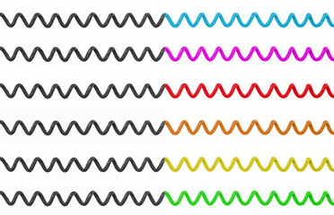Telephone cords, isolated
