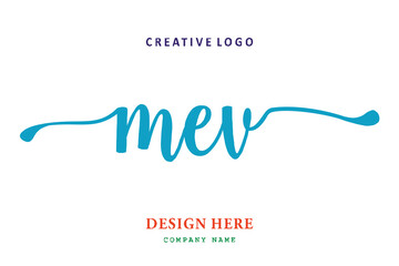 MEV lettering logo is simple, easy to understand and authoritative