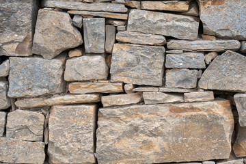 image of stone wall in rural environment