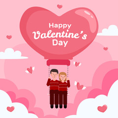 Hand drawn valentines day background