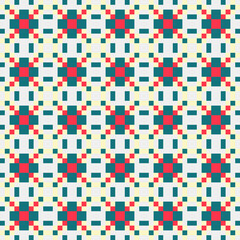 Abstract Cross Pattern generative computational art illustration