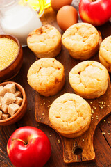 Millet muffins with apple
