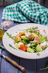 Fresh salmon salad