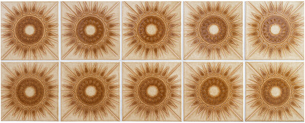 old tiles in the bathroom retro