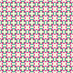 Abstract Cross Pattern generative computational art illustration