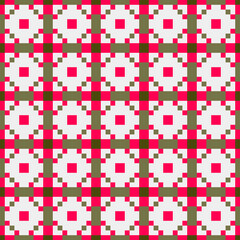 Abstract Cross Pattern generative computational art illustration