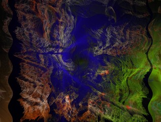 Naklejka premium Imaginatory fractal background Image