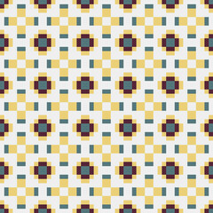 Abstract Cross Pattern generative computational art illustration
