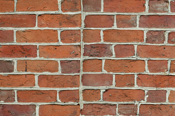 Old brick wall background. Vintage