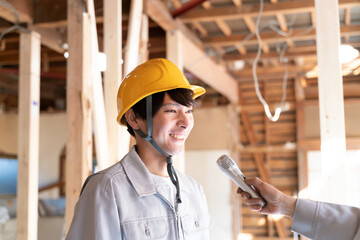 インタビュー　建築現場で働く人