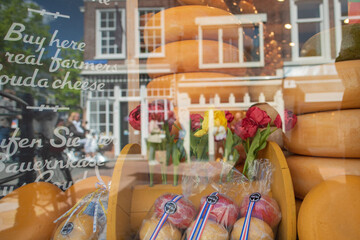 Zuid Holland shop with fresh delicate cheese.NEF