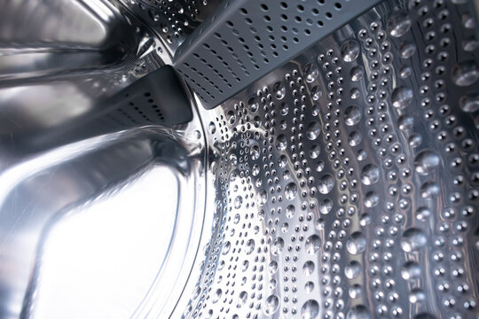 Metallic Texture Washing Machine Drum