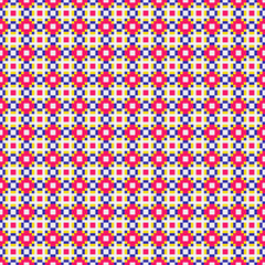 Abstract Cross Pattern generative computational art illustration