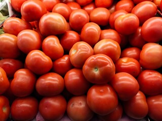 Fresh Fruits and Vegetables in a supermarket