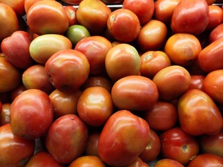 Fresh Fruits and Vegetables in a supermarket