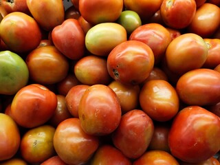 Fresh Fruits and Vegetables in a supermarket