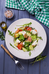 Fresh salmon salad