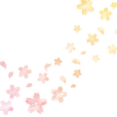 桜の花クラデーション背景