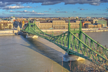 Liberty Bridge (Szabadsag Hid), Budapest, Hungary