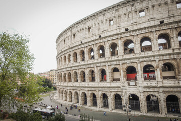 Fototapeta na wymiar The Colosseum in Rome.