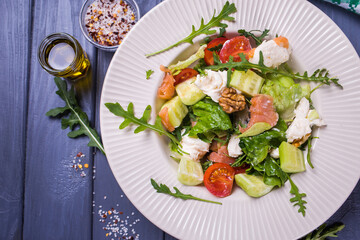 Fresh salmon salad