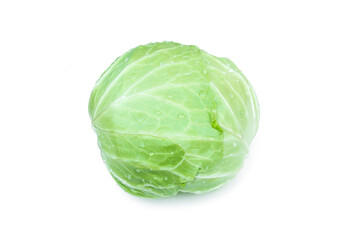 Fototapeta premium Brassica oleracea organic on white background.