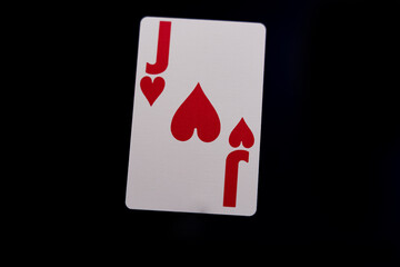 Playing card Jack of heart