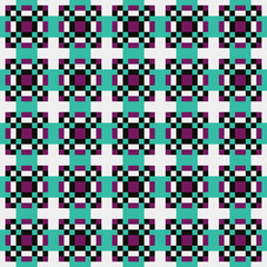 Fototapeta premium Abstract Cross Pattern generative computational art illustration