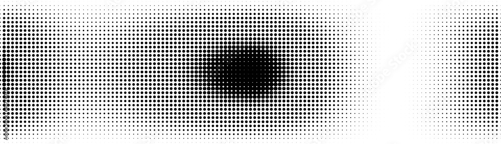Poster halftone in abstract style. geometric retro banner vector texture. modern print. white and black bac