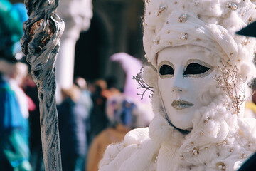 typical mask of the Venice carnival