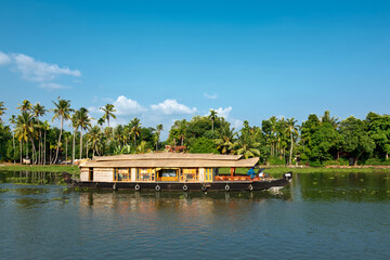 Fototapeta premium Houseboat on Kerala backwaters, India
