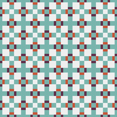 Fototapeta premium Abstract Cross Pattern generative computational art illustration