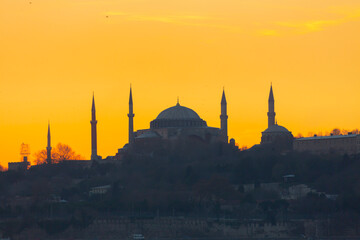 istanbul maidens tower and city 