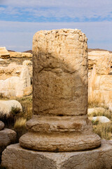 The ancient city of Palmerya in the Syrian desert in 2020