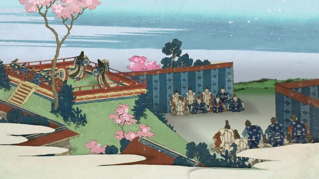 葛飾北斎　百人一首姥がゑとき／百人一首うばが絵解