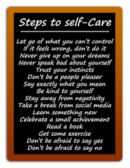 steps to self care