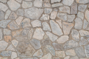 image of mortared stone wall in rural environment