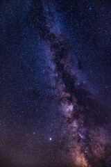 Milky way galaxy with stars and space in the universe background
