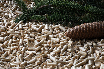 Obraz premium Regenerative Energie, Holzpellets