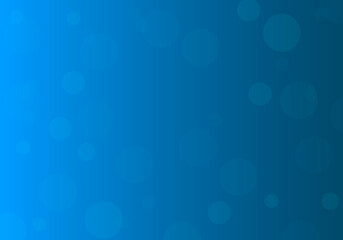 Blue gradient background with circles