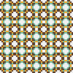 Abstract Cross Pattern generative computational art illustration