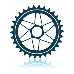 Bike Gear Star Icon