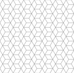 Geometric light background, simple seamless pattern with cubes