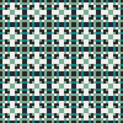 Fototapeta premium Abstract Cross Pattern generative computational art illustration