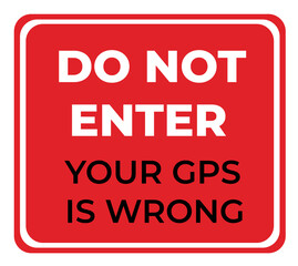 Warning sign, do not enter