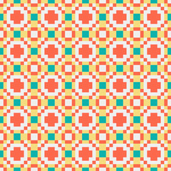 Abstract Cross Pattern generative computational art illustration